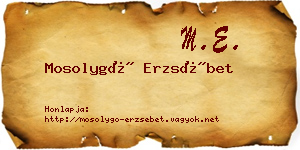 Mosolygó Erzsébet névjegykártya