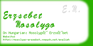 erzsebet mosolygo business card